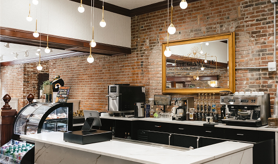 Cafe and boutique